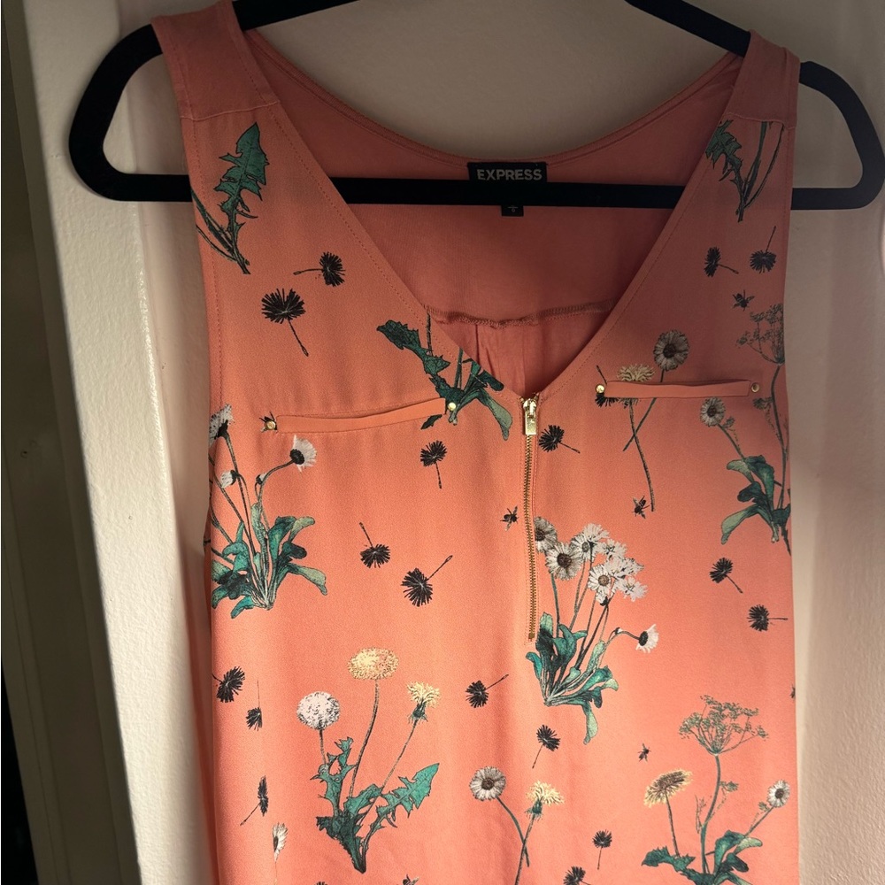 express floral summery blouse/tank top